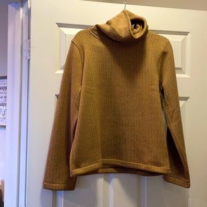J Crew Brown Turtleneck, size Large